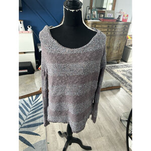 Mudd Womans Sweater Xl Tan Tones with Some Color Weaved Into It Long Sleeve